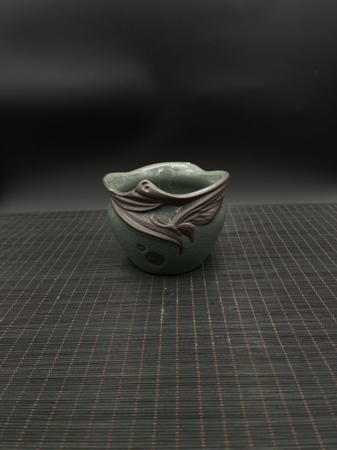 Small Ceramic Glazed Flower Pot