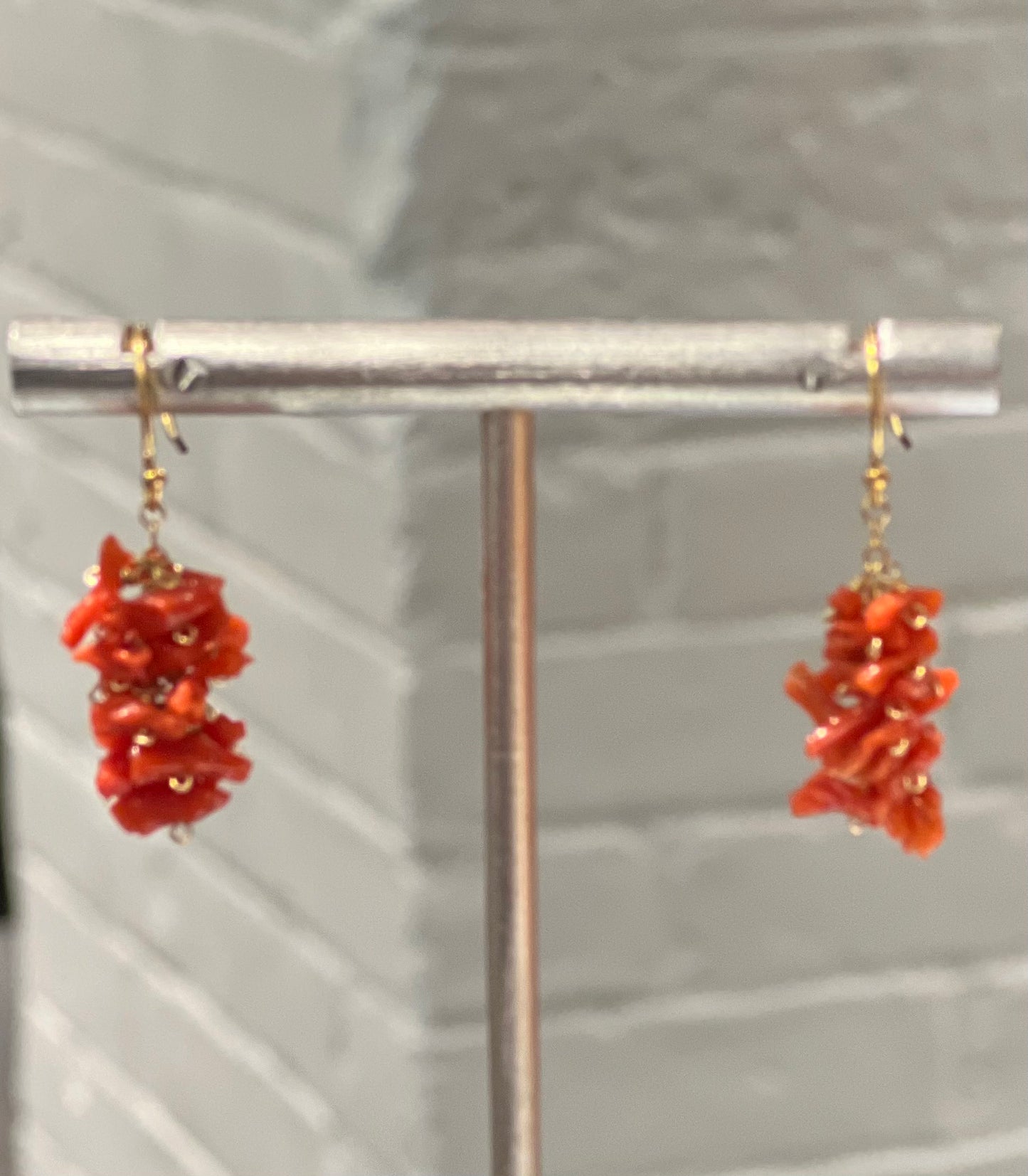 Coral Drop earrings
