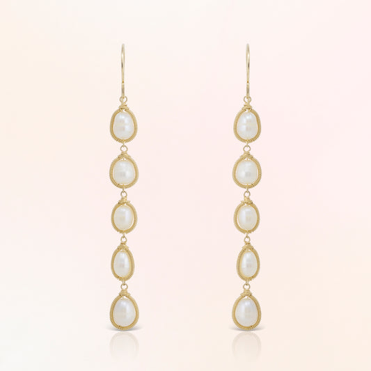 Pearl Chain Earrings