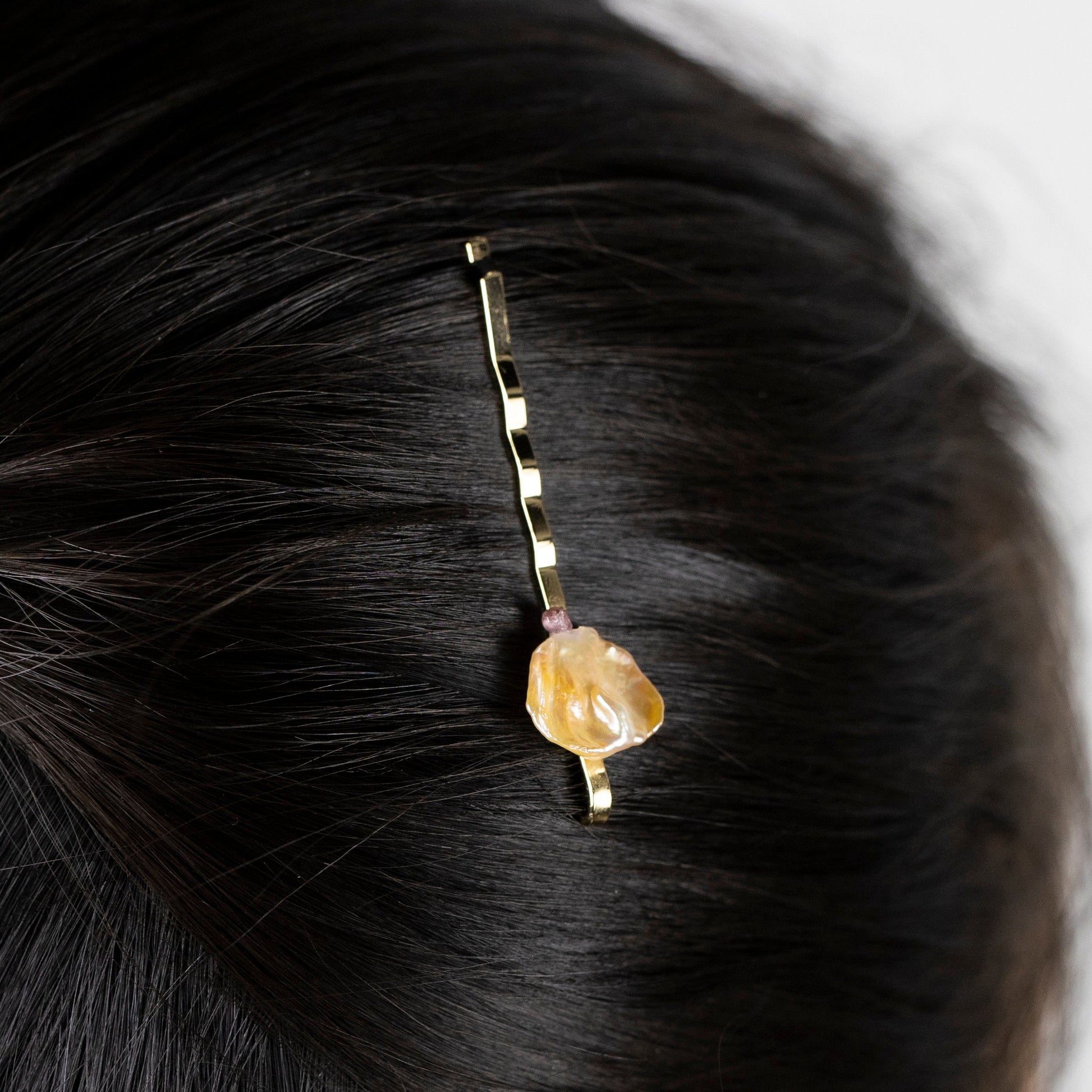 brass hair clip